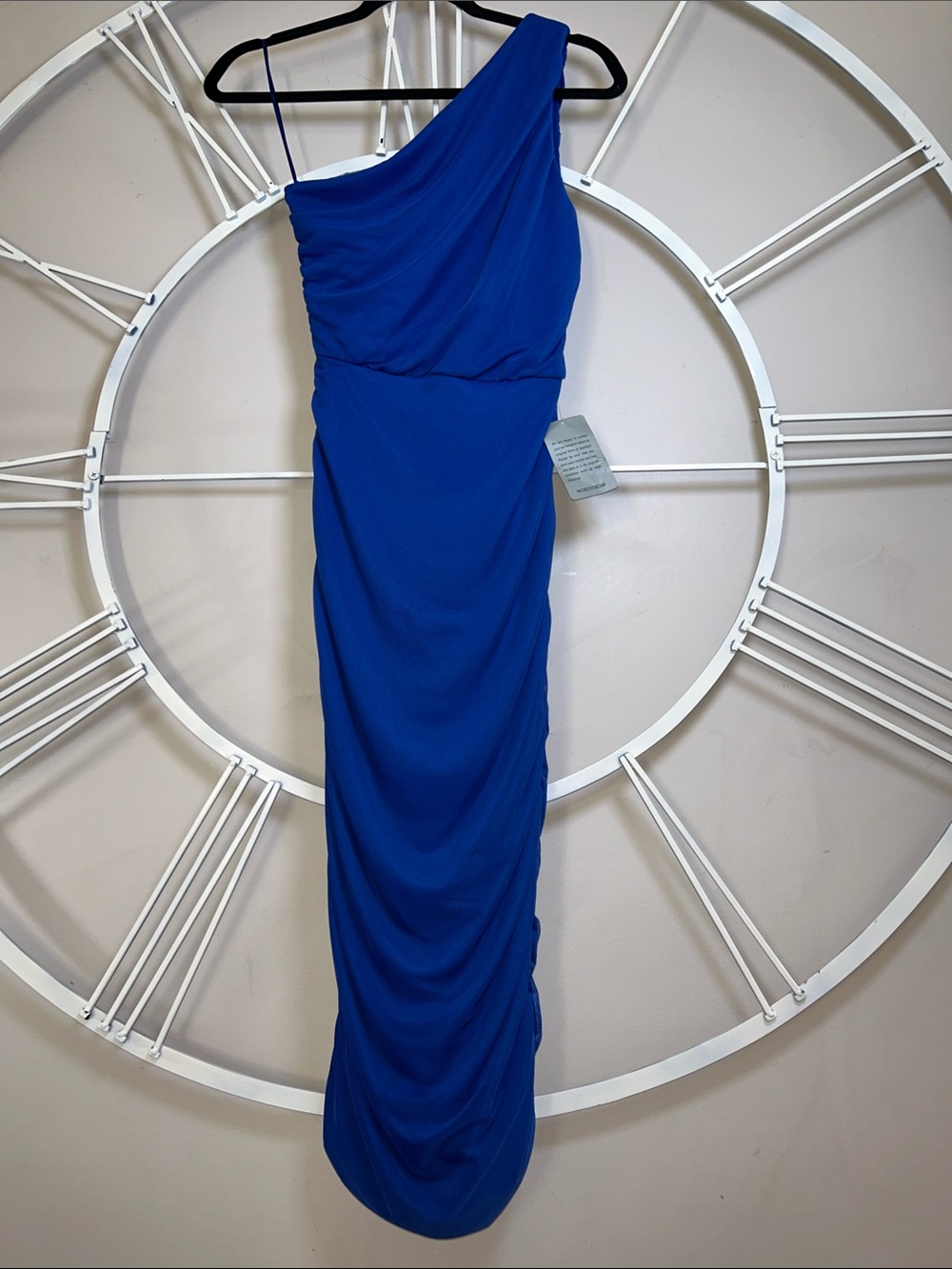 NWT Love X Design (by Love By Design) One-Shoulder Ruched Midi Bodycon Dress